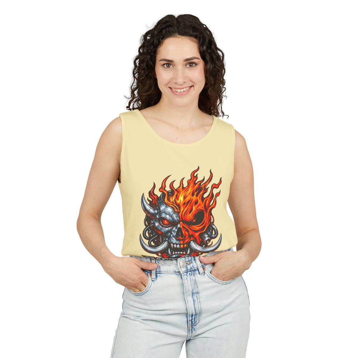 Flaming Skull "Metallic Souls" Tank Top
