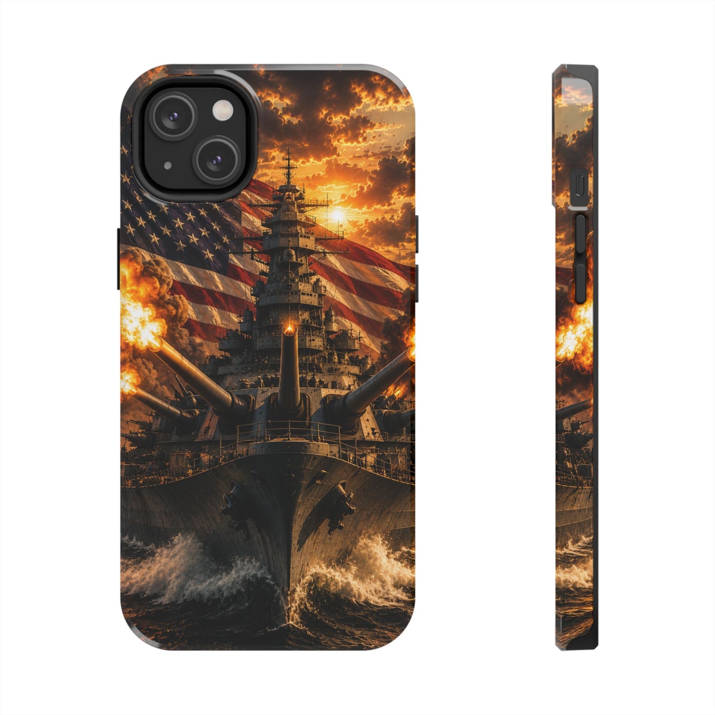 Battleship Flag Phone Case – Tough Patriotic Military iPhone Cover