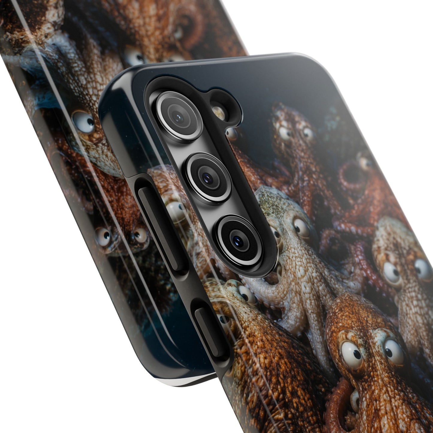Octopus Cluster Tough Phone Case — Cute Underwater Sea Creature Protection