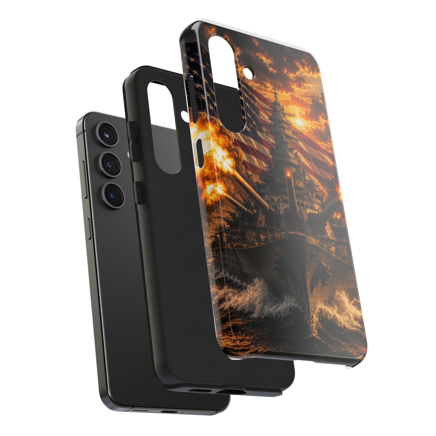 Battleship Flag Phone Case – Tough Patriotic Military iPhone Cover
