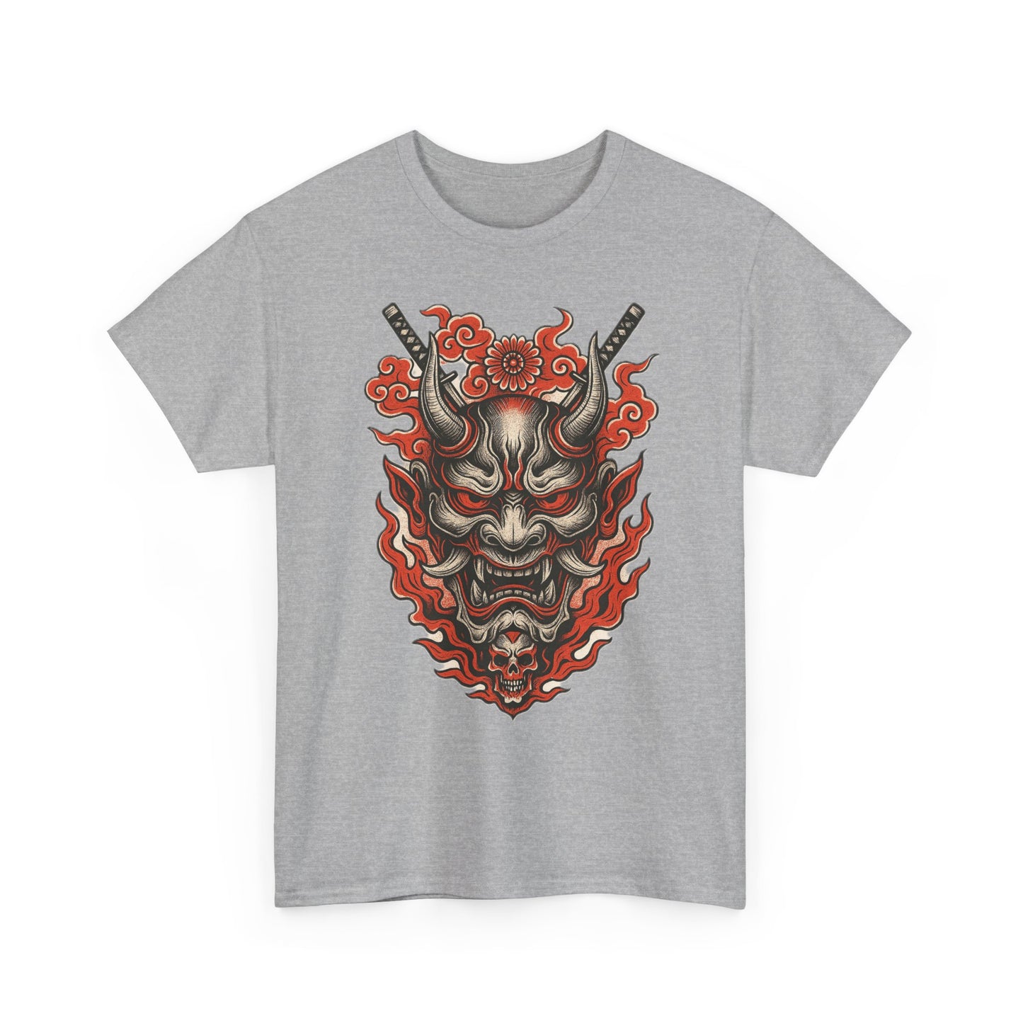 Hannya Demon Mask T-Shirt — Japanese Oni Noh Mask Art Tee