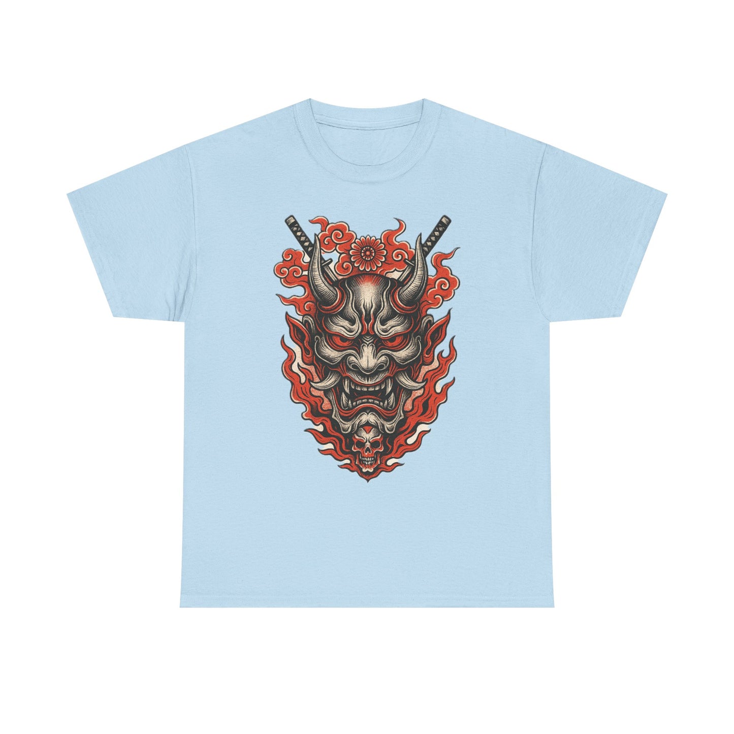 Hannya Demon Mask T-Shirt — Japanese Oni Noh Mask Art Tee