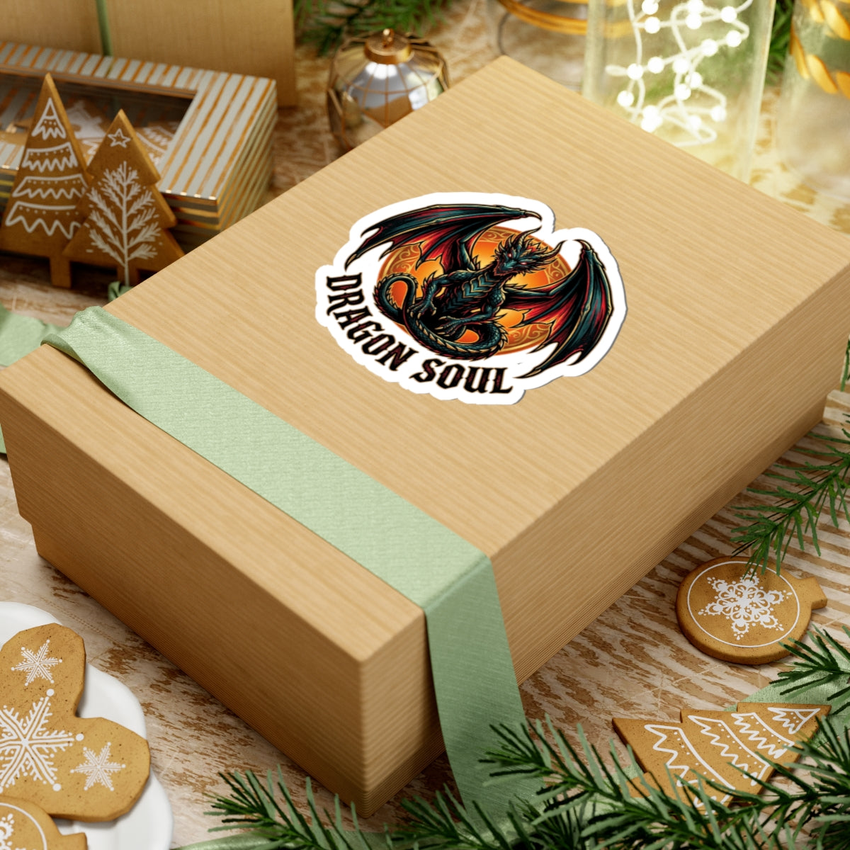 Dragon Soul Sticker | dragon, fantasy art, tattoo style