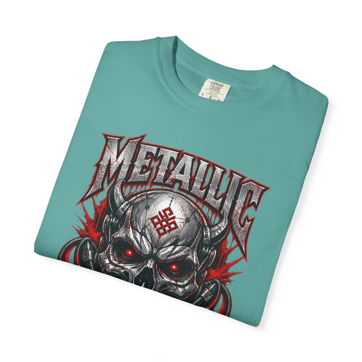 Metallic Souls Skull T-Shirt — Gothic Heavy Metal Band Tee