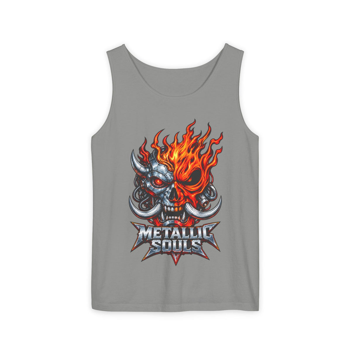 Flaming Skull "Metallic Souls" Tank Top