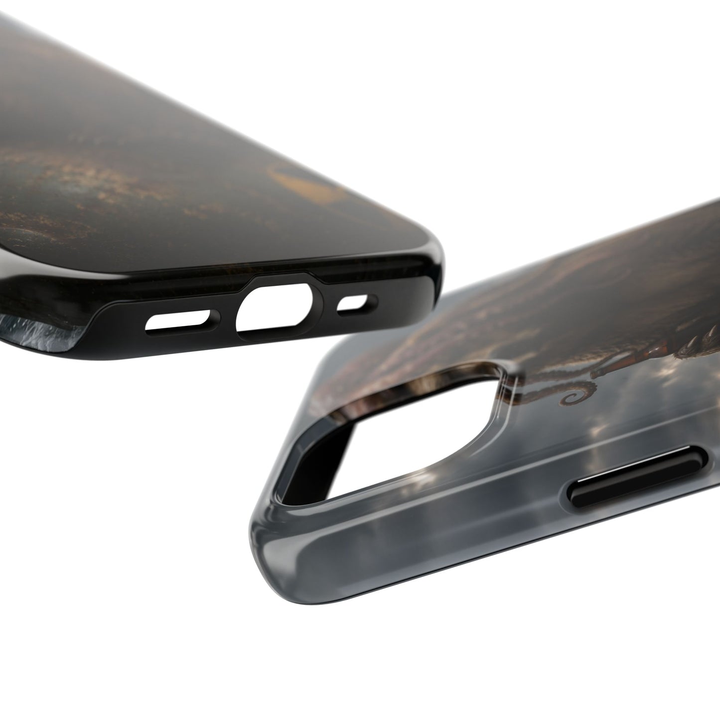 Tough Phone Case — Post‑Apocalyptic Bear with Octopus Helmet on Nuclear Bomb