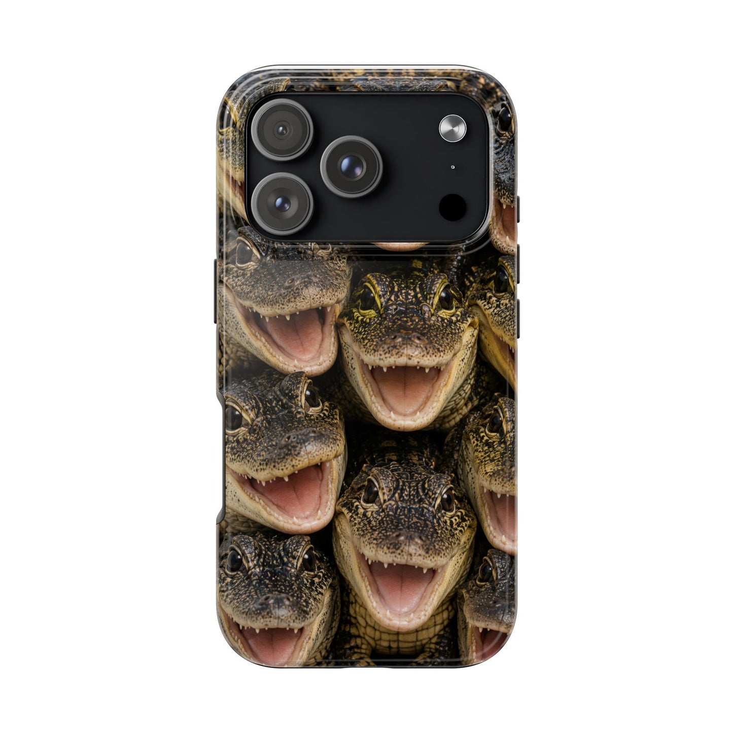 Alligator Smile Tough Phone Case — Funny Gator Print Protective Phone Cover