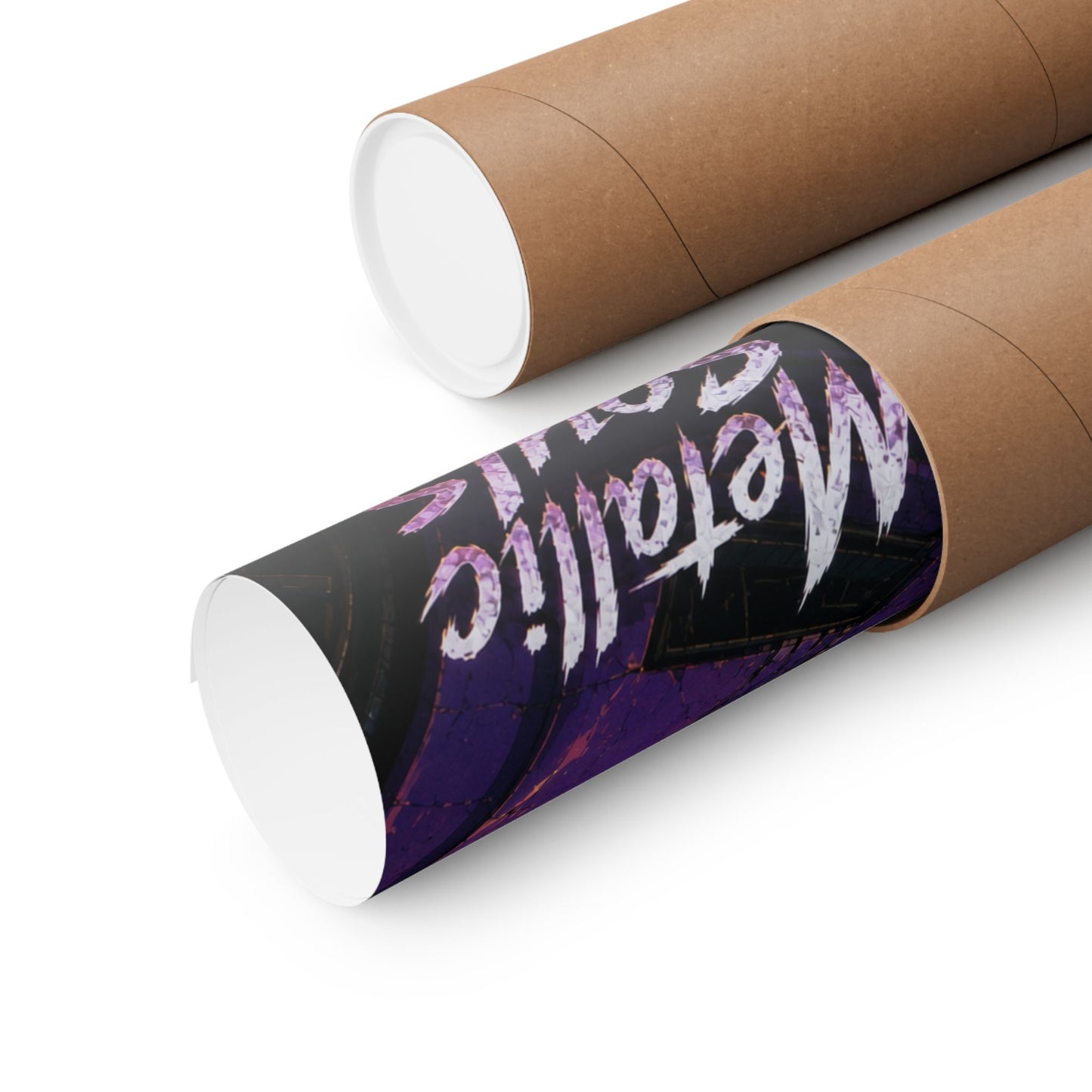 Metallic Souls Anime Poster — "Metallic Souls" Matte Vertical Art Print