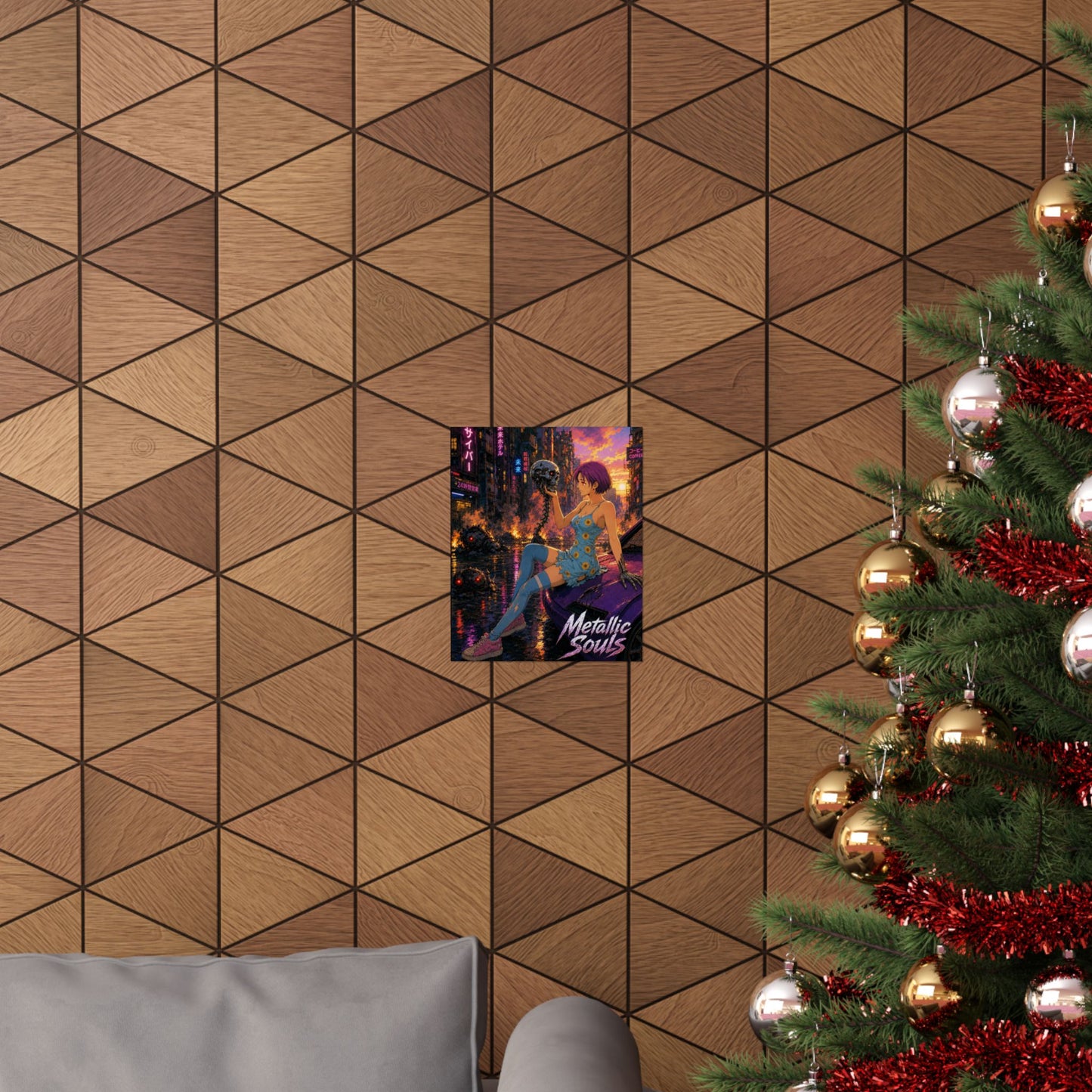 Metallic Souls Anime Poster — "Metallic Souls" Matte Vertical Art Print