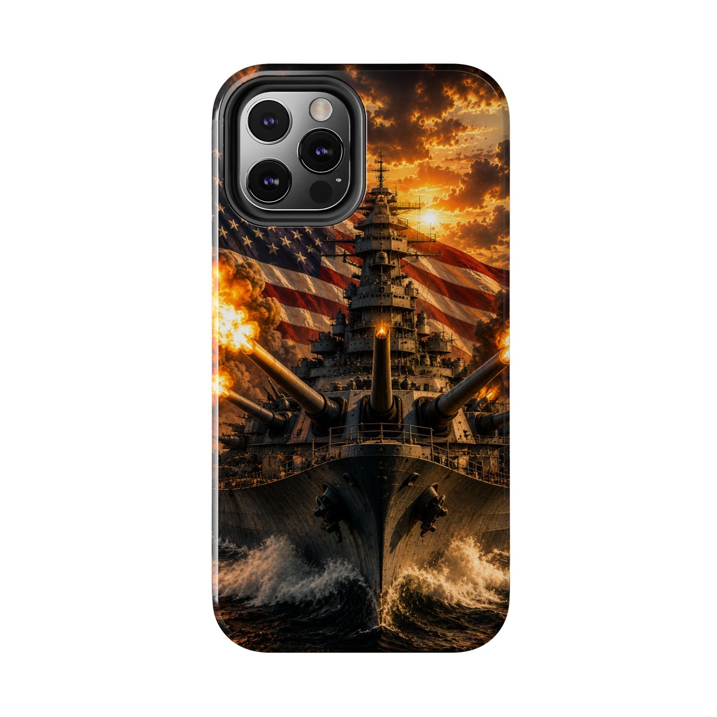 Battleship Flag Phone Case – Tough Patriotic Military iPhone Cover