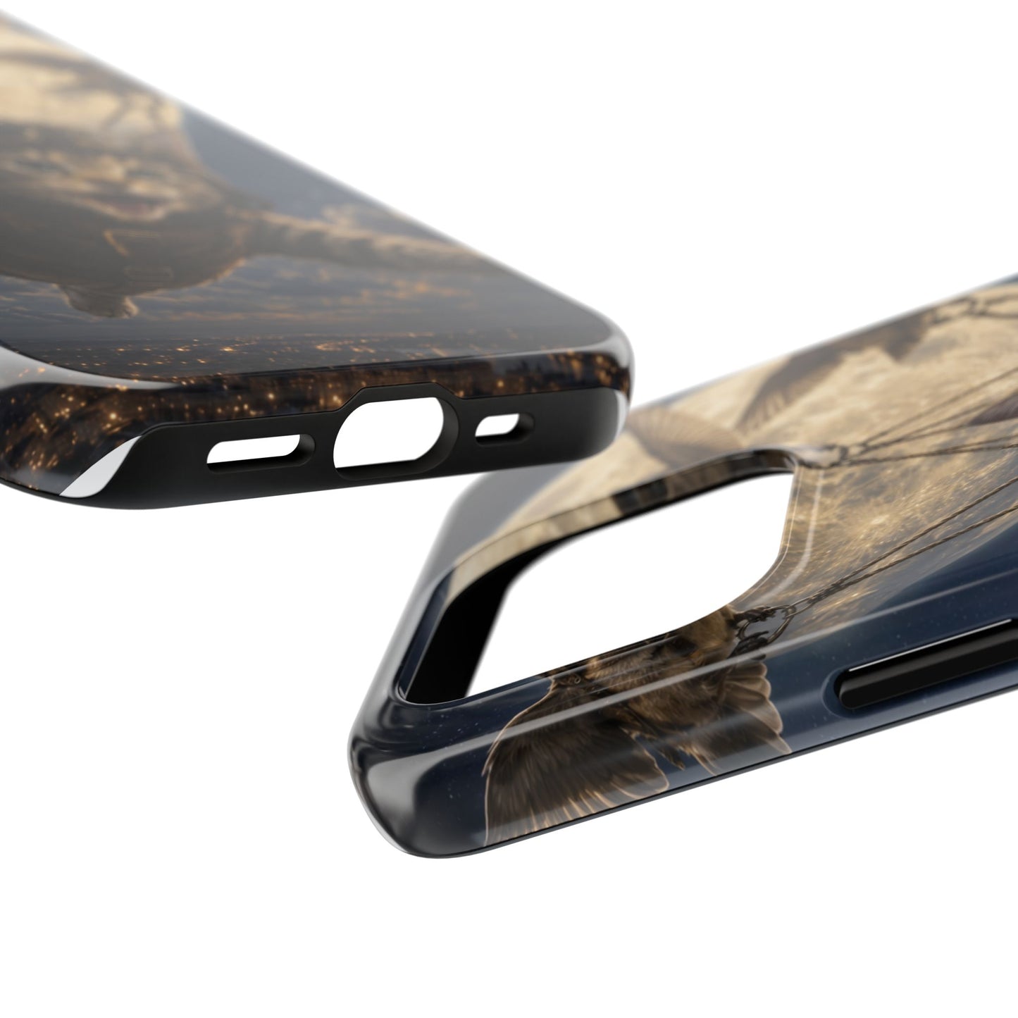 Cat Pilot Phone Case — Adventure Kitty Moonlit Flight Tough Protection