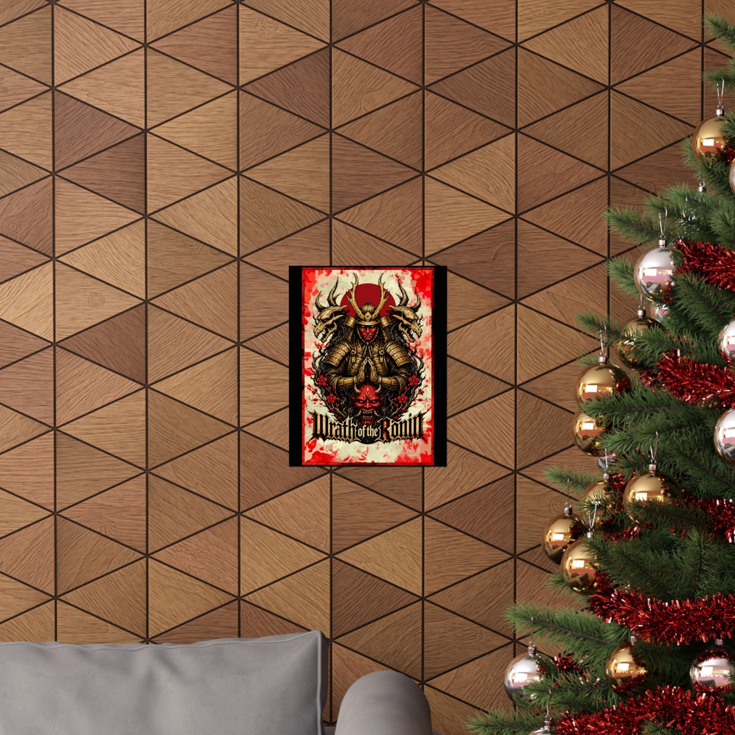 Samurai Wrath Poster — 'Wrath of the Ronin' Matte Vertical Art Print
