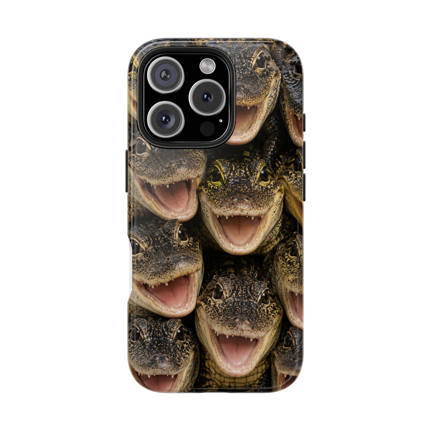Alligator Smile Tough Phone Case — Funny Gator Print Protective Phone Cover