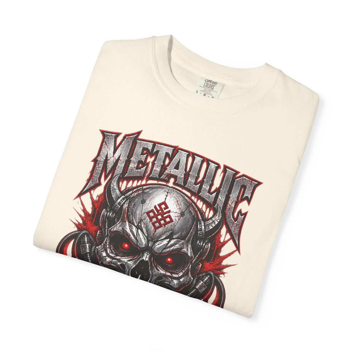 Metallic Souls Skull T-Shirt — Gothic Heavy Metal Band Tee