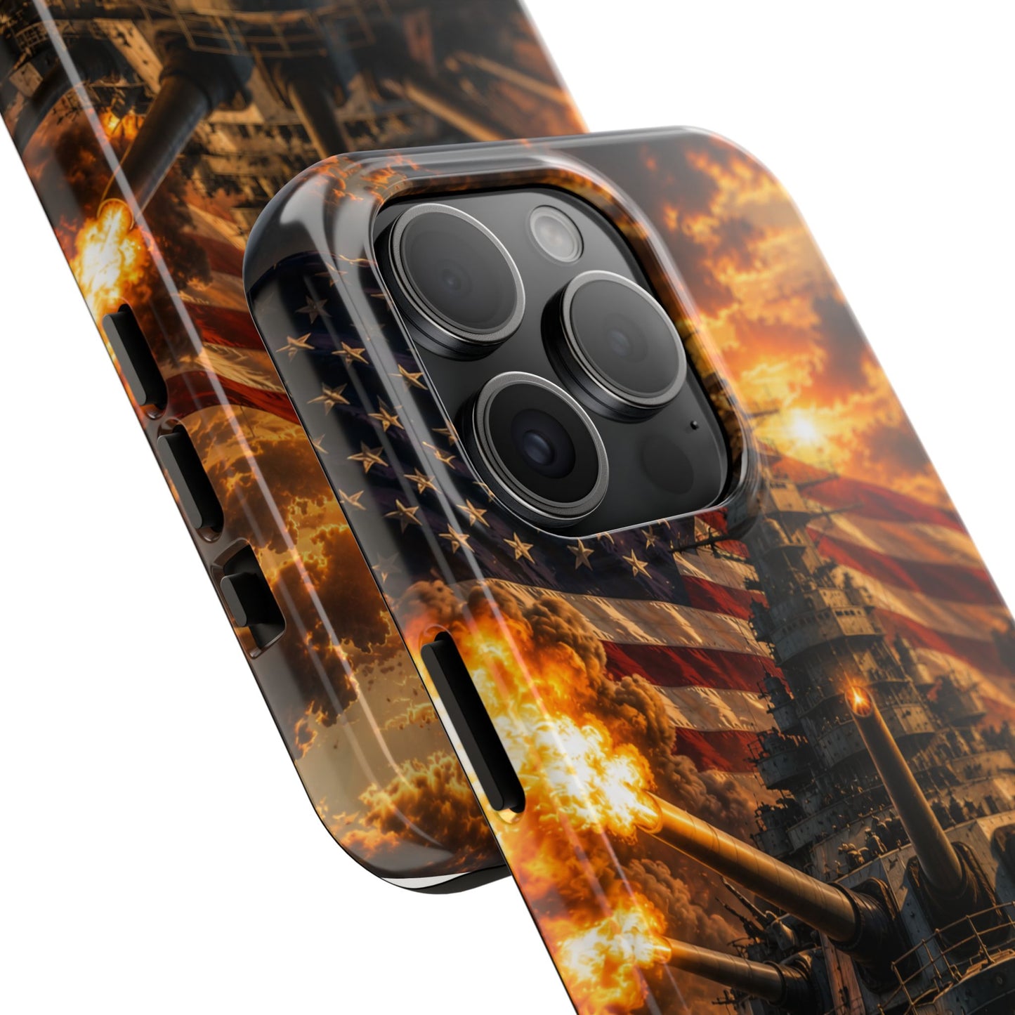 Battleship Flag Phone Case – Tough Patriotic Military iPhone Cover