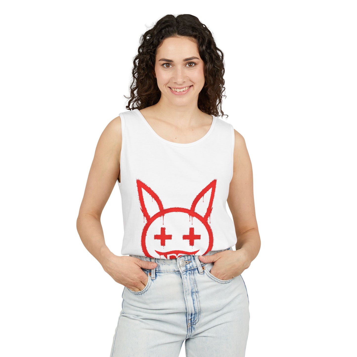 Metallic Souls Graffiti Bunny Streetwear Graphic T-Shirt