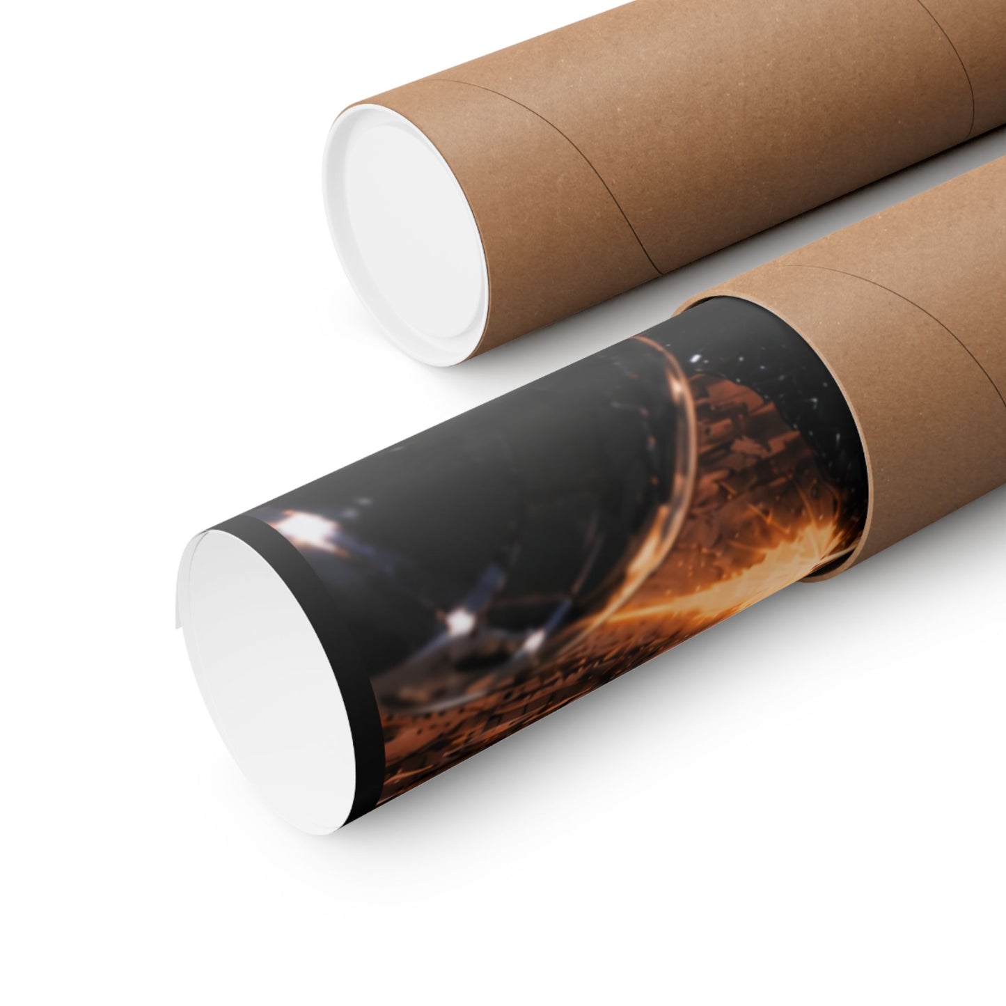 Metallic Souls Poster — Anime Sci‑Fi Action Matte Vertical Print