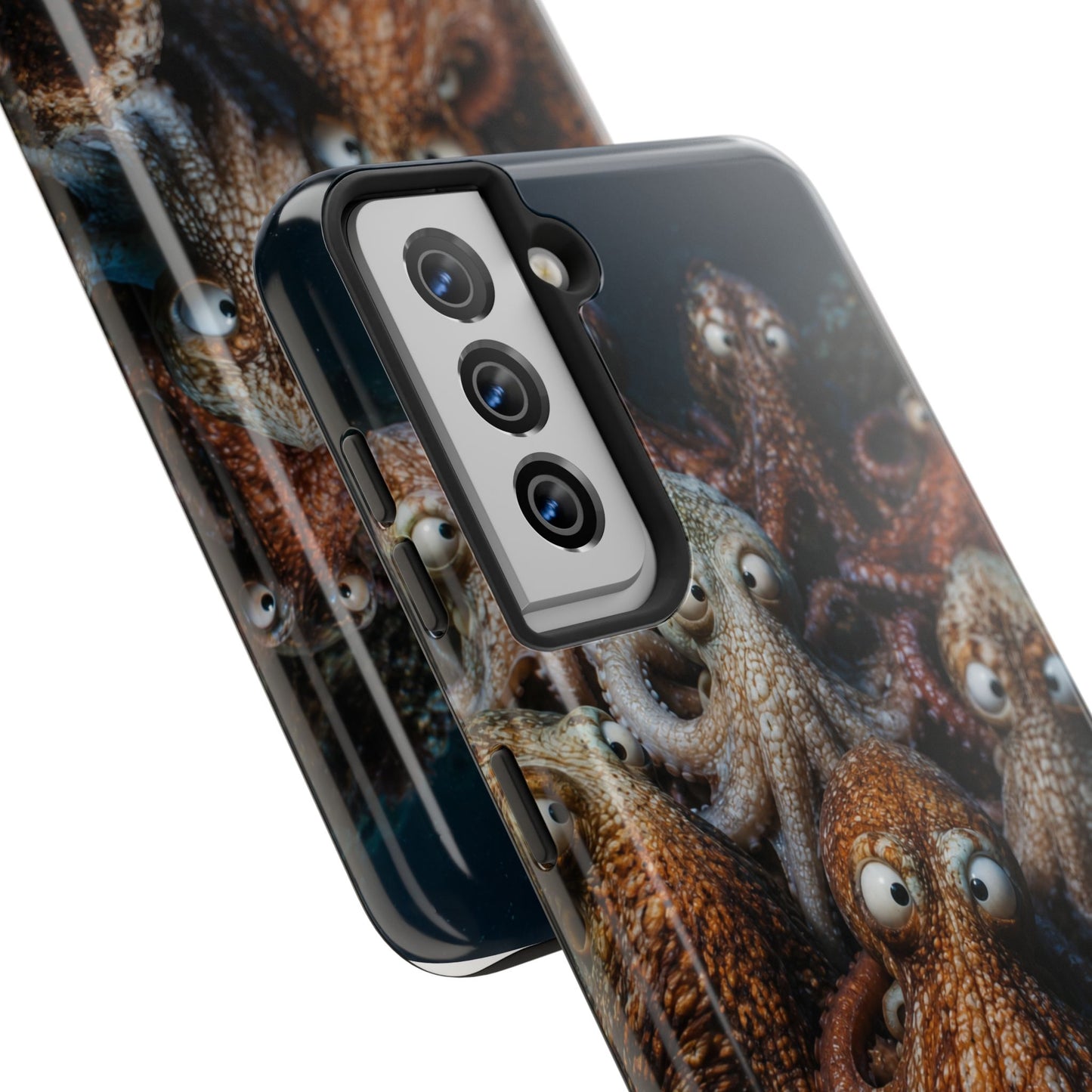 Octopus Cluster Tough Phone Case — Cute Underwater Sea Creature Protection