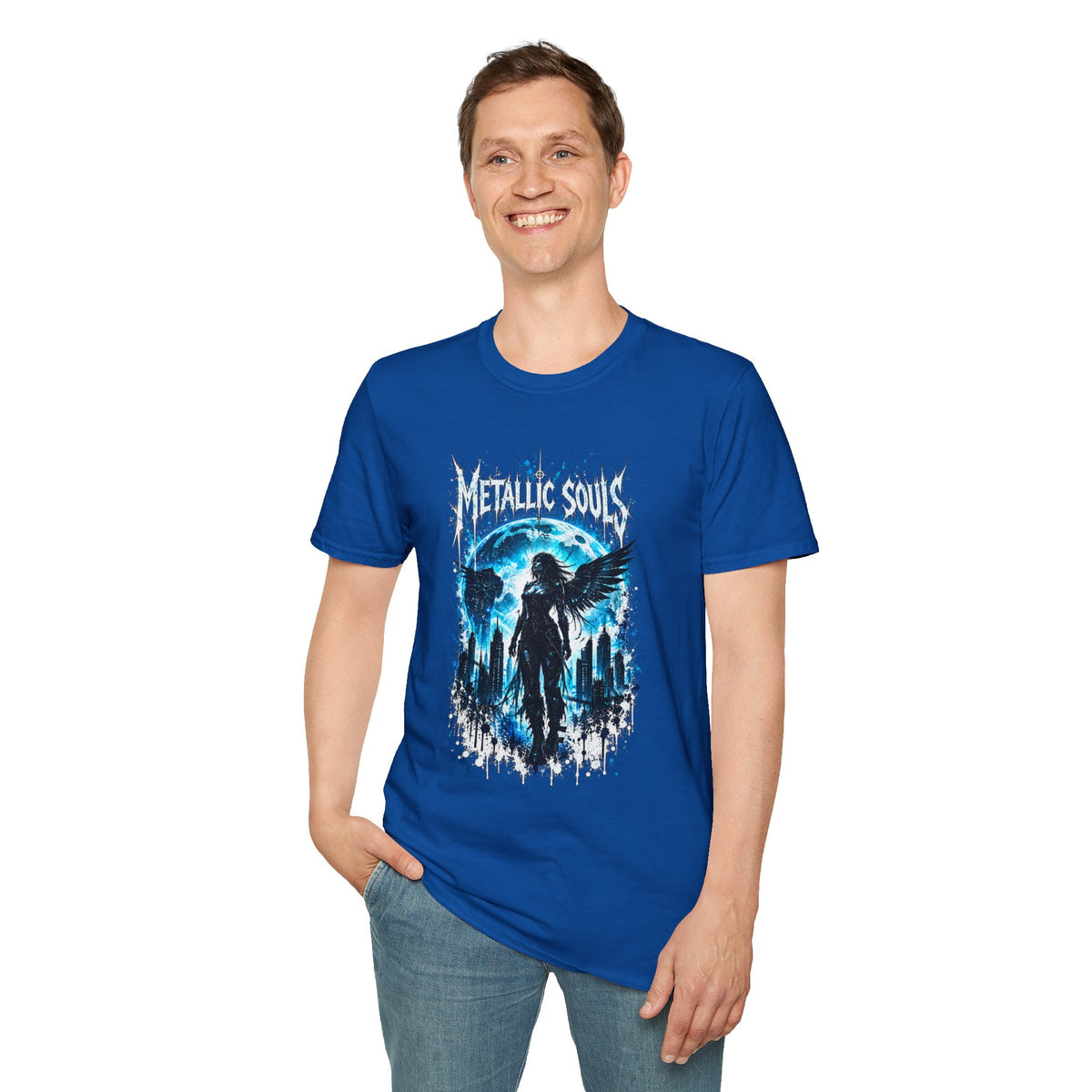 Mystical Blue Raven Forest T-Shirt