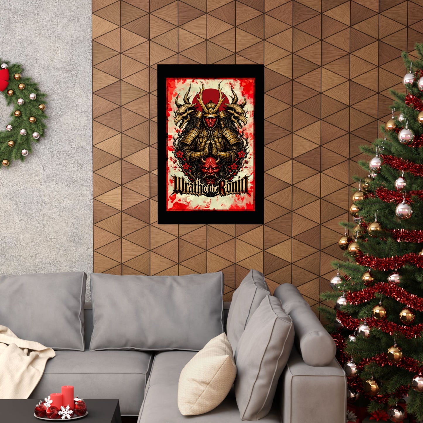 Samurai Wrath Poster — 'Wrath of the Ronin' Matte Vertical Art Print