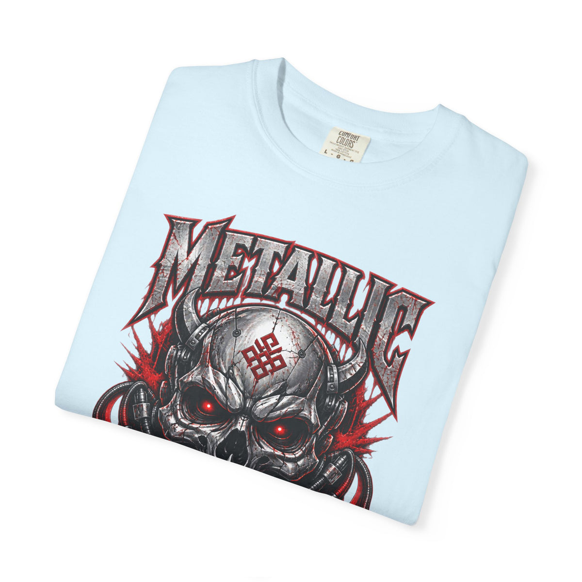 Metallic Souls Skull T-Shirt — Gothic Heavy Metal Band Tee