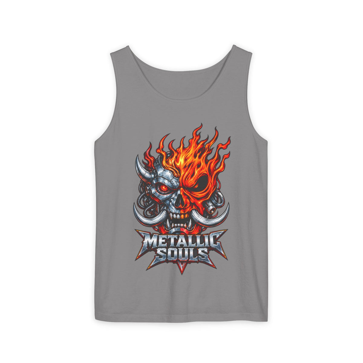 Flaming Skull "Metallic Souls" Tank Top
