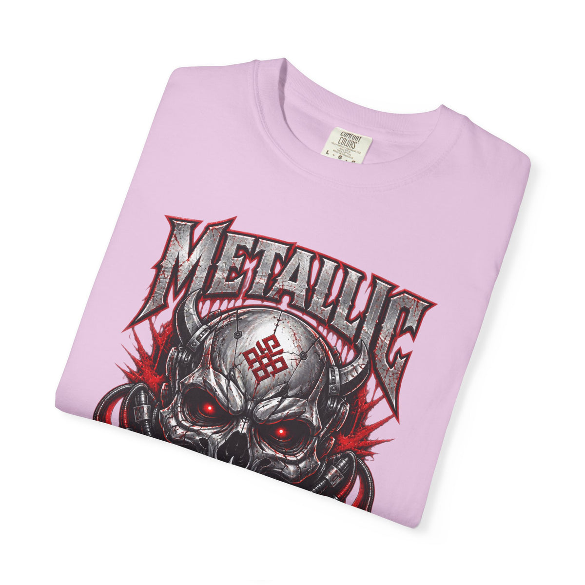 Metallic Souls Skull T-Shirt — Gothic Heavy Metal Band Tee
