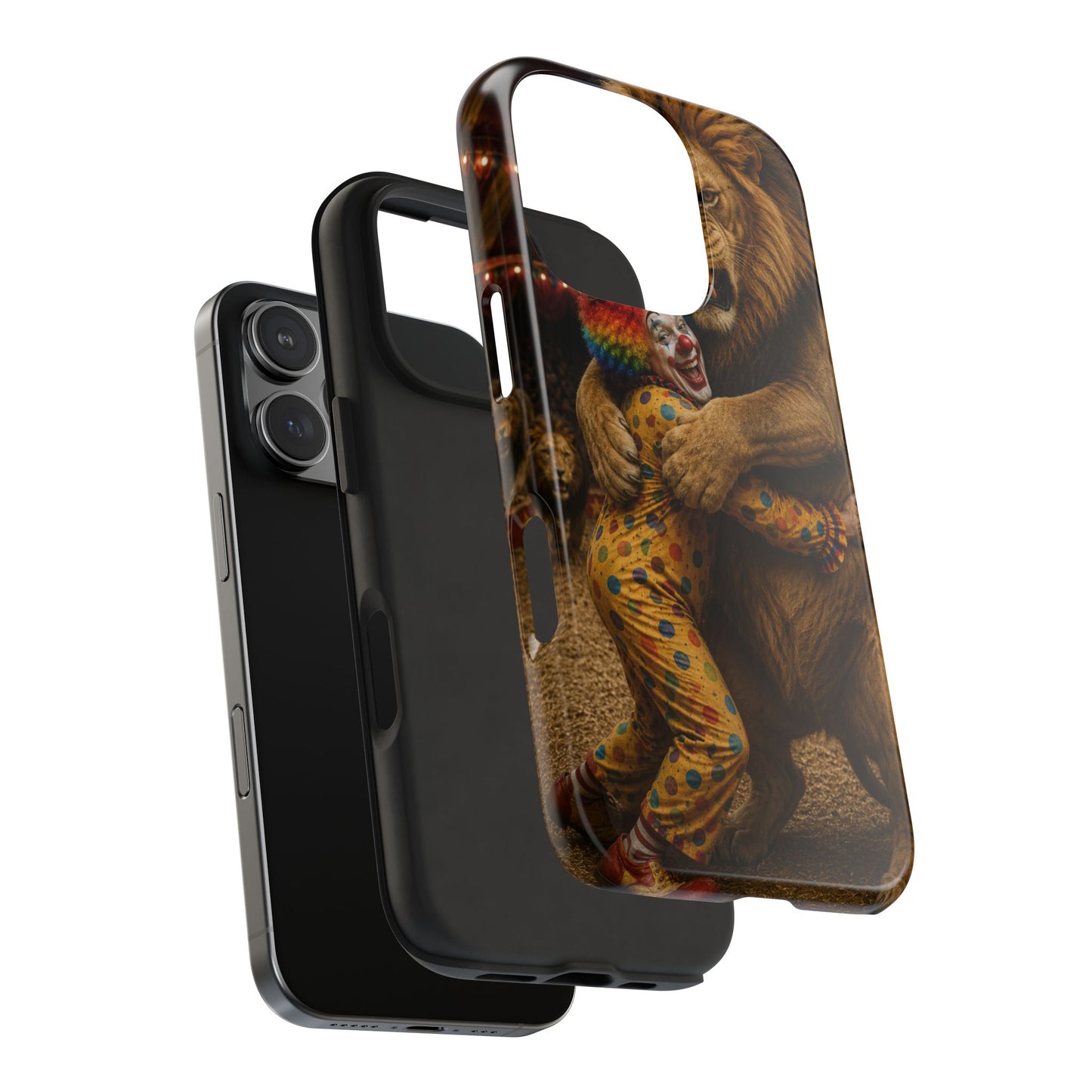 Phone Case — Lion Embrace Clown Tough Protective Case