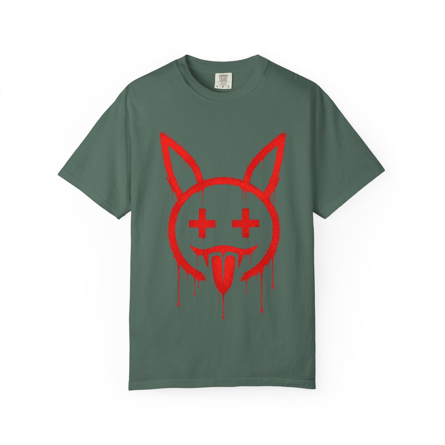 Metallic Souls Graffiti Bunny Heavyweight Streetwear T-Shirt