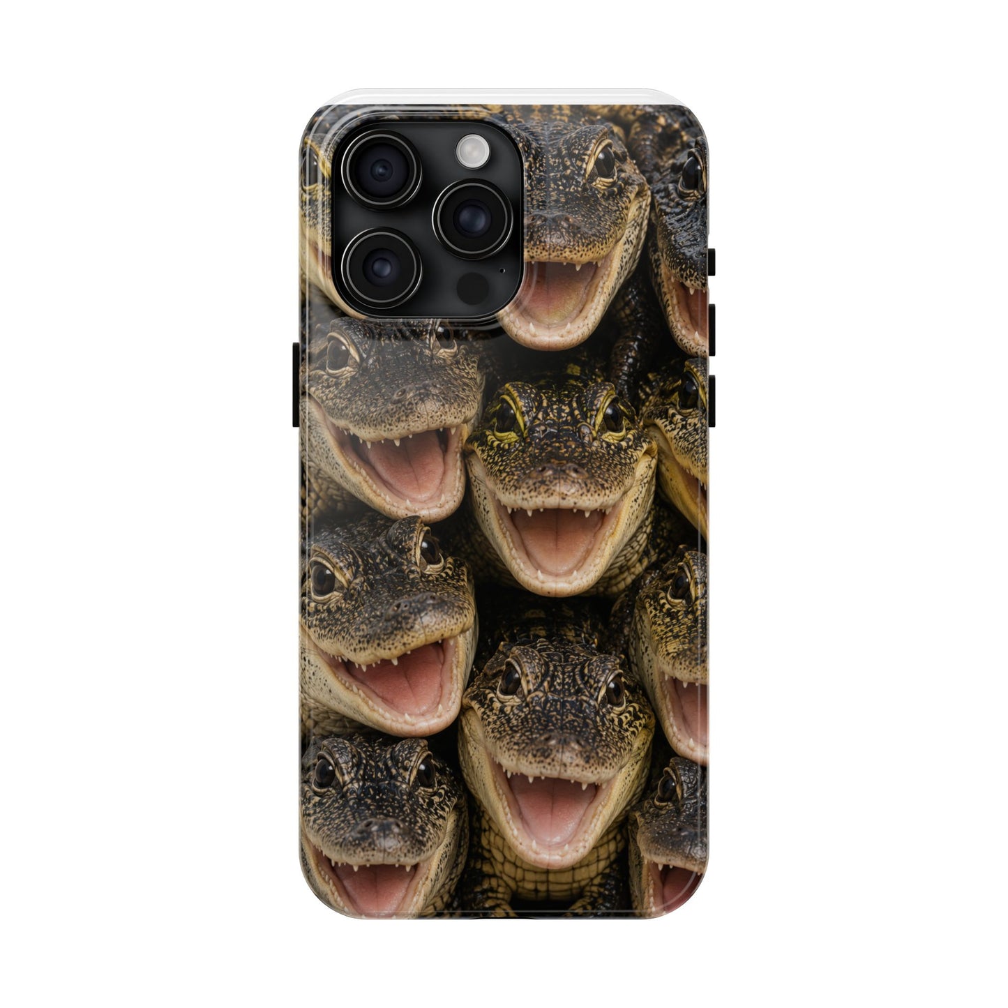 Alligator Smile Tough Phone Case — Funny Gator Print Protective Phone Cover
