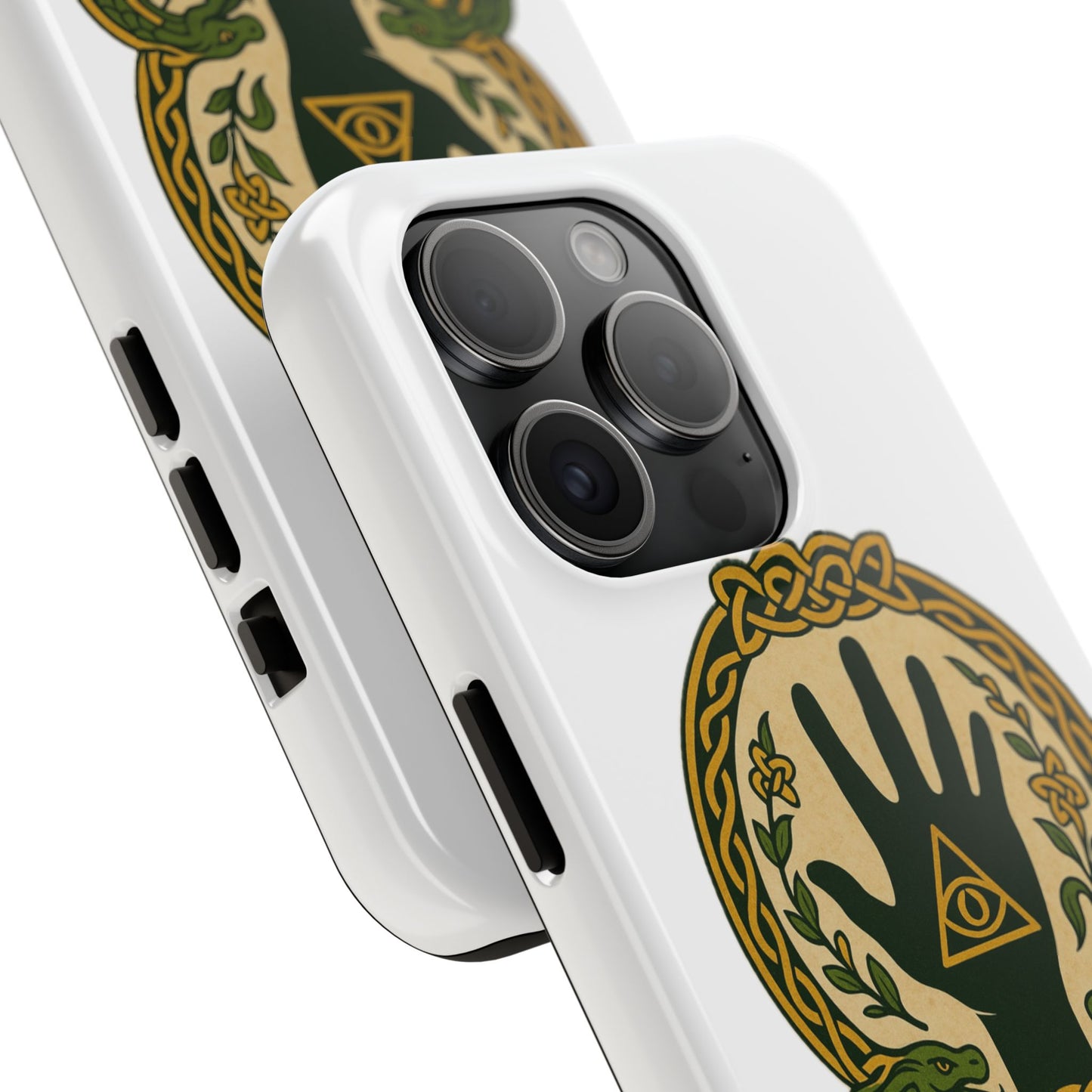 Celtic Eye of Providence Tough Phone Case — Protective Mythic Hand Design