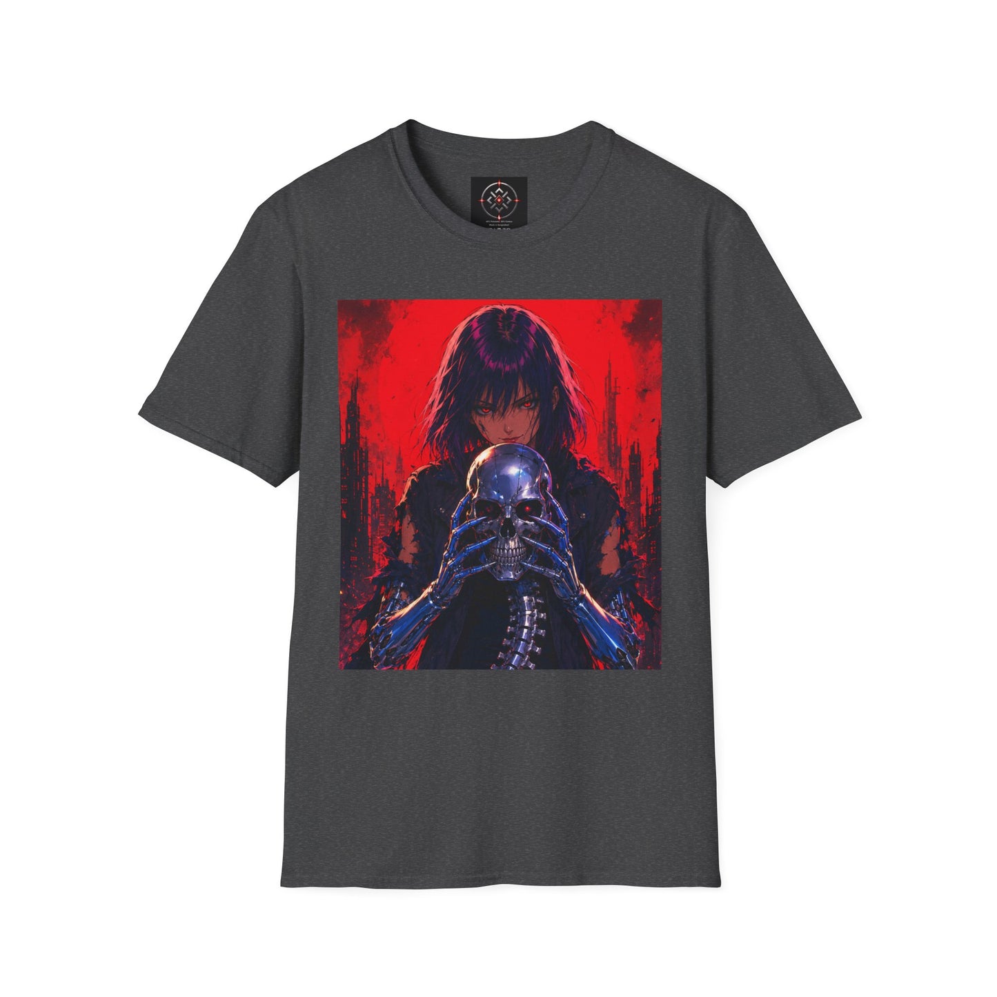 Metallic Souls Gothic Tee — Mystic Fortune Teller Anime Graphic T-Shirt