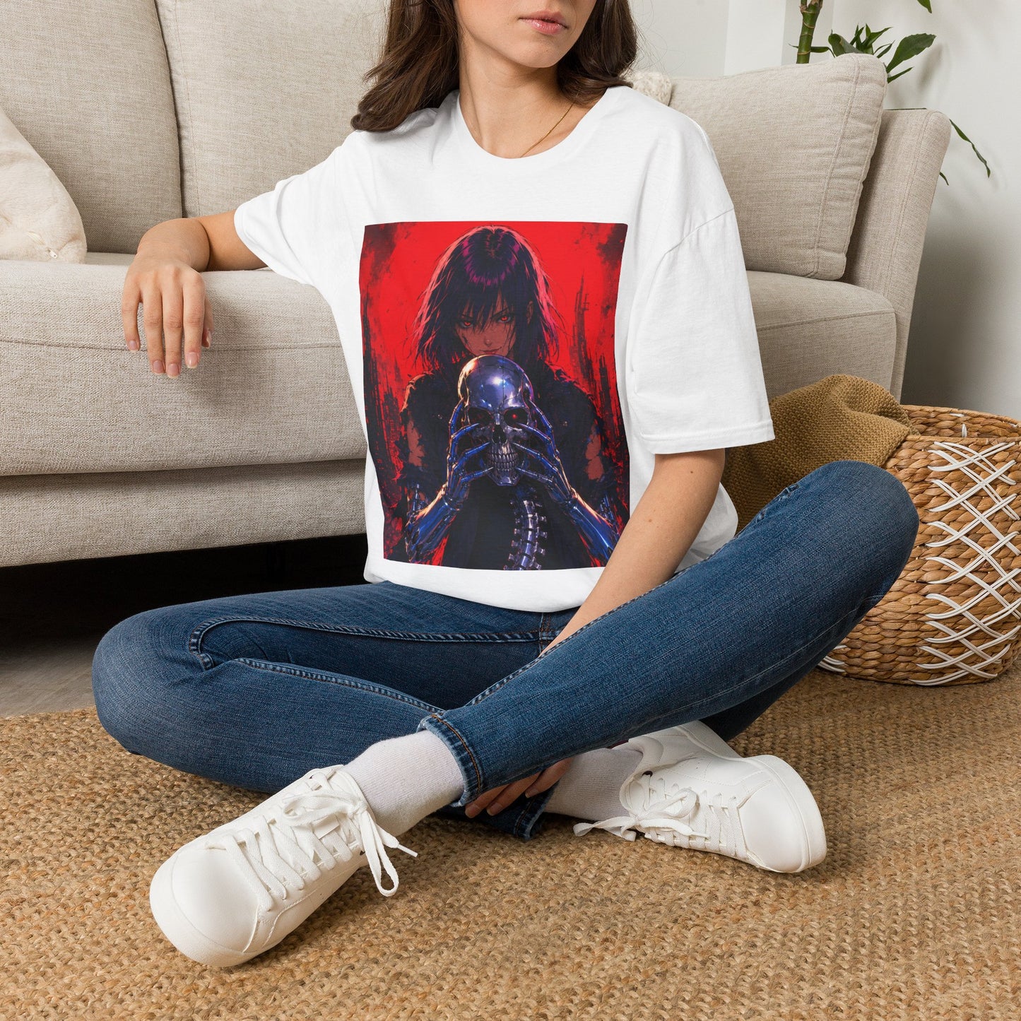 Metallic Souls Gothic Tee — Mystic Fortune Teller Anime Graphic T-Shirt