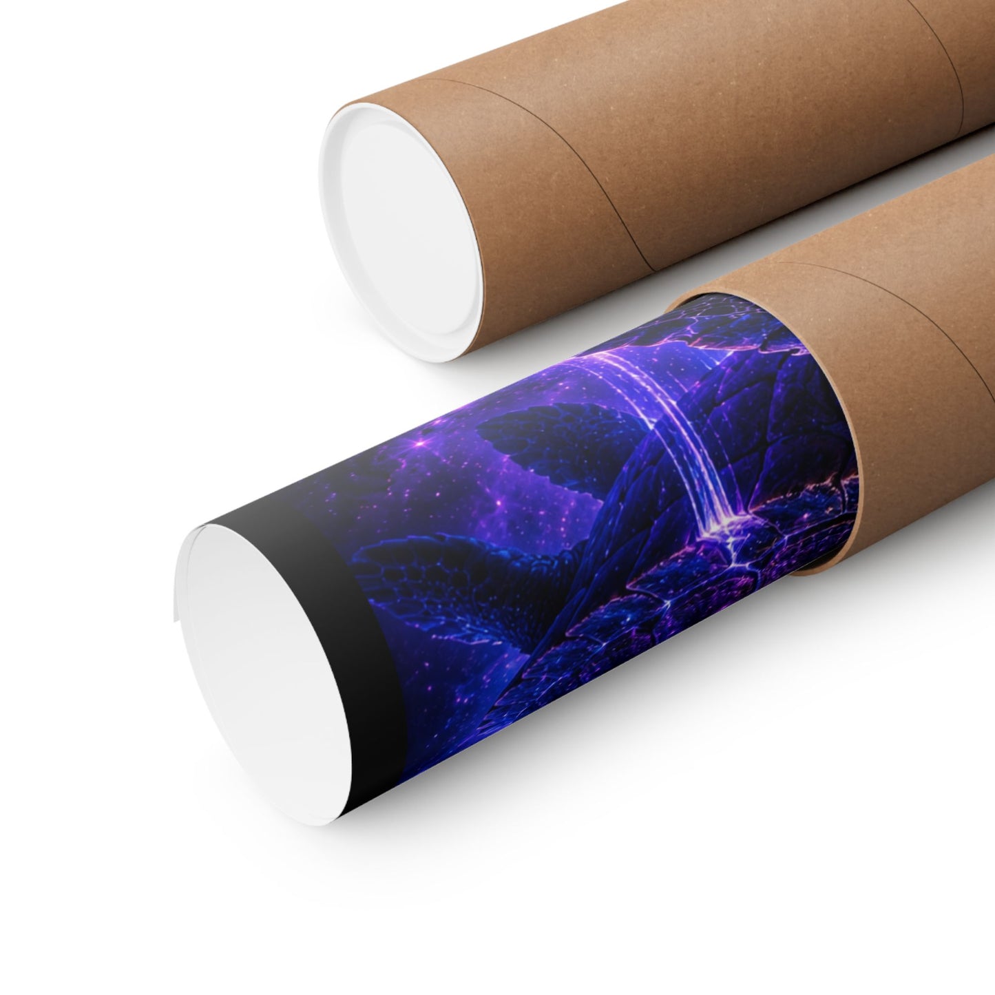 Cosmic Turtle Poster — Mystic Tree on Turtle Shell Matte Vertical Wall Art