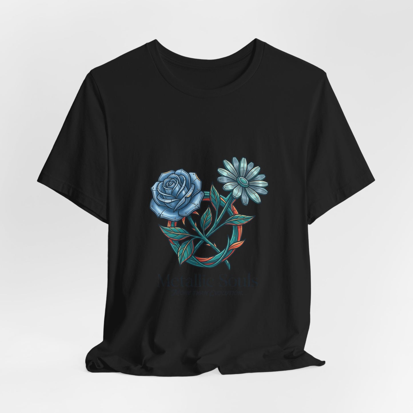 Birth Month Flower Tee | Botanical Watercolor Line Art, Personalized Name