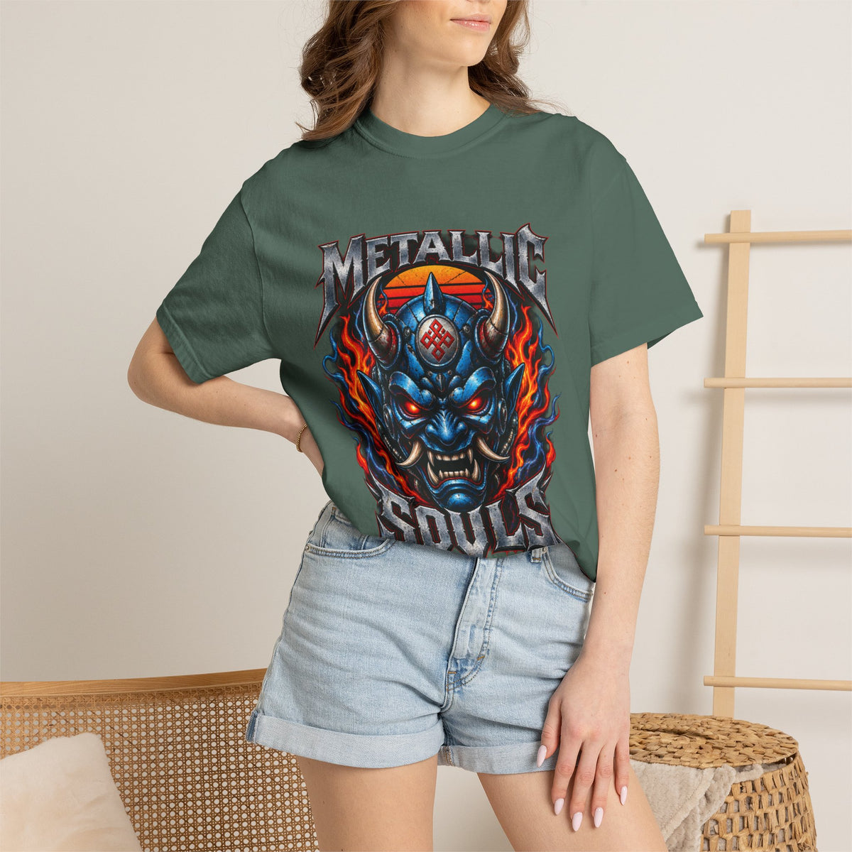 Metallic Souls Demon Skull T-Shirt