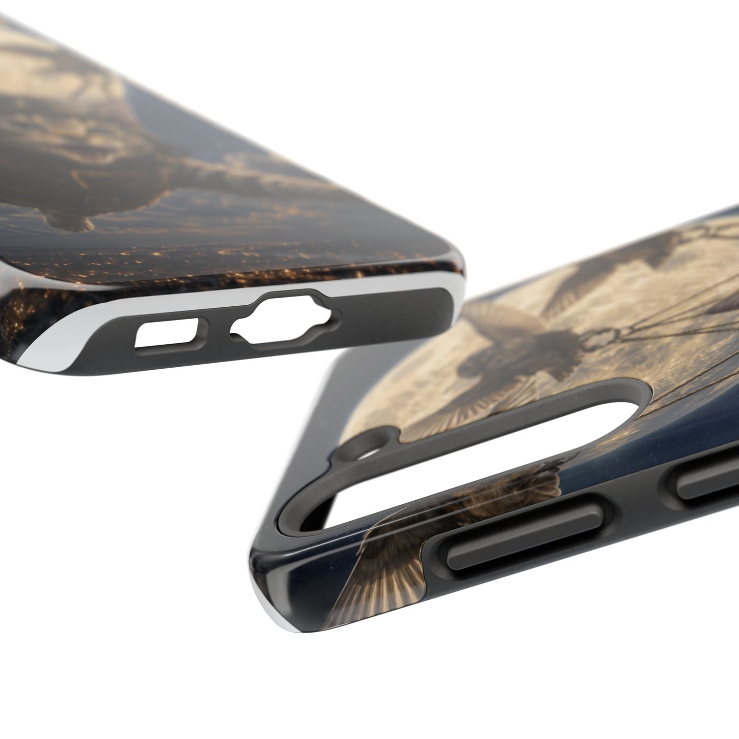 Cat Pilot Phone Case — Adventure Kitty Moonlit Flight Tough Protection
