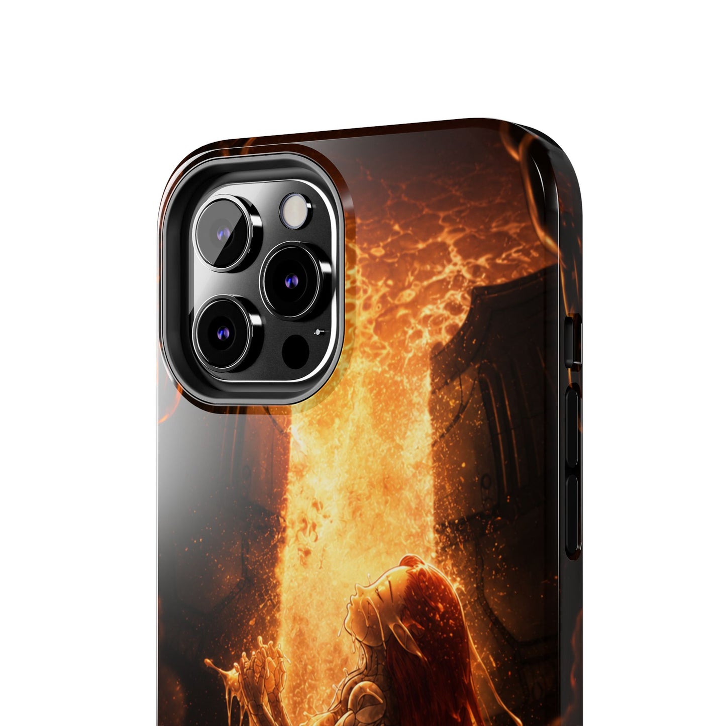 Fiery Phoenix Phone Case — Tough Protective iPhone Cover with Flame Warrior Art