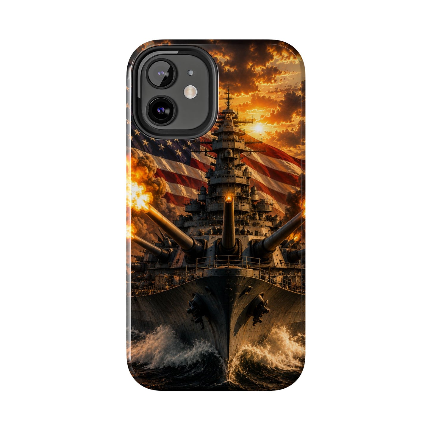Battleship Flag Phone Case – Tough Patriotic Military iPhone Cover