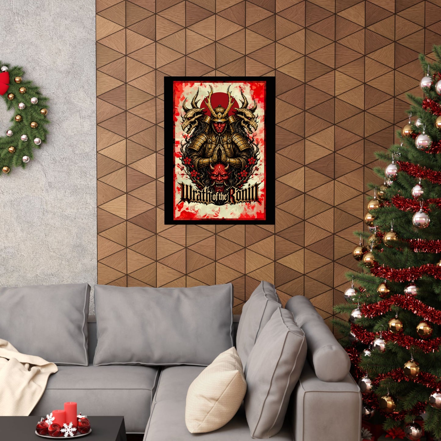 Samurai Wrath Poster — 'Wrath of the Ronin' Matte Vertical Art Print