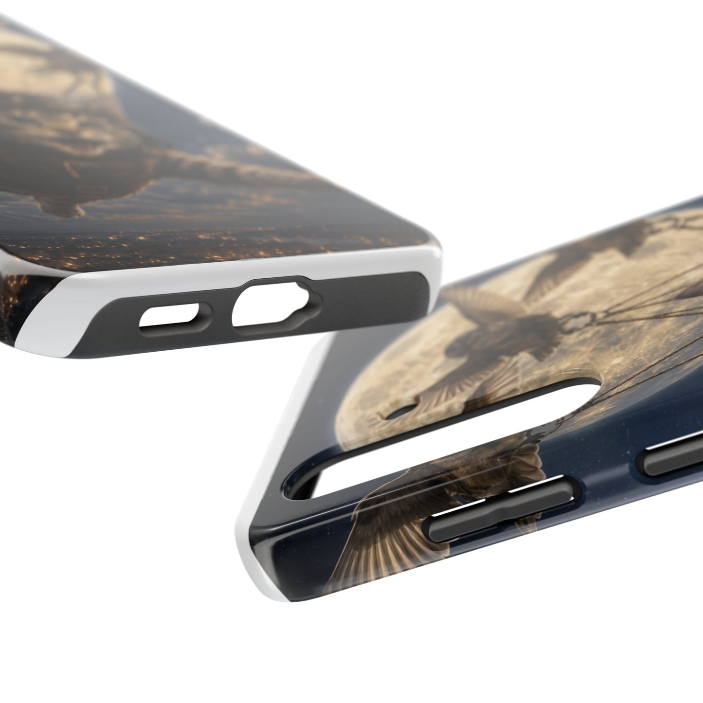 Cat Pilot Phone Case — Adventure Kitty Moonlit Flight Tough Protection