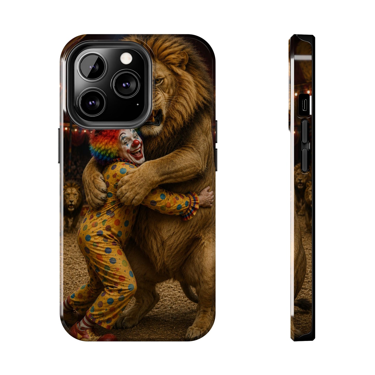 Phone Case — Lion Embrace Clown Tough Protective Case