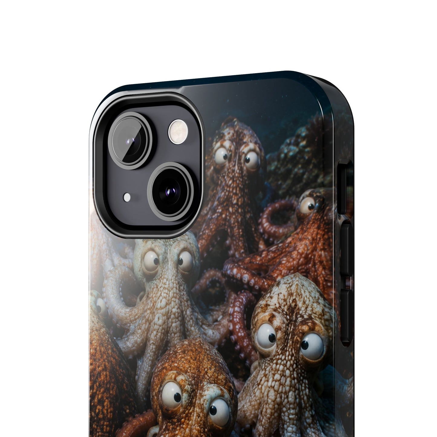 Octopus Cluster Tough Phone Case — Cute Underwater Sea Creature Protection