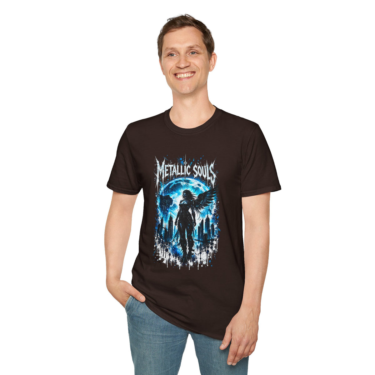Mystical Blue Raven Forest T-Shirt