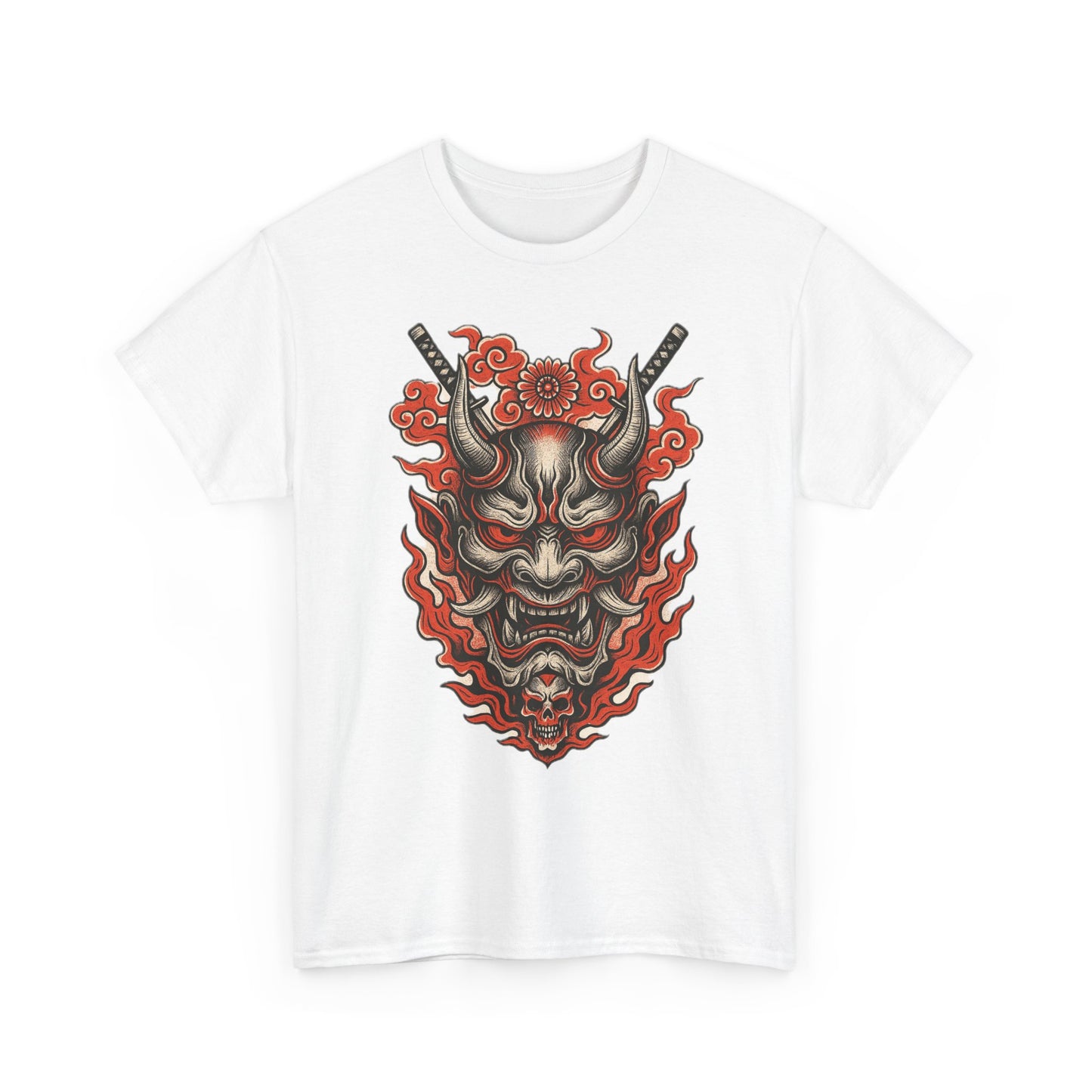 Hannya Demon Mask T-Shirt — Japanese Oni Noh Mask Art Tee