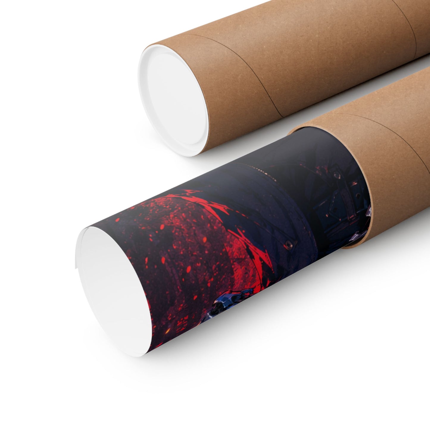 Metallic Souls Skull Poster — Gothic Anime Matte Vertical Wall Art