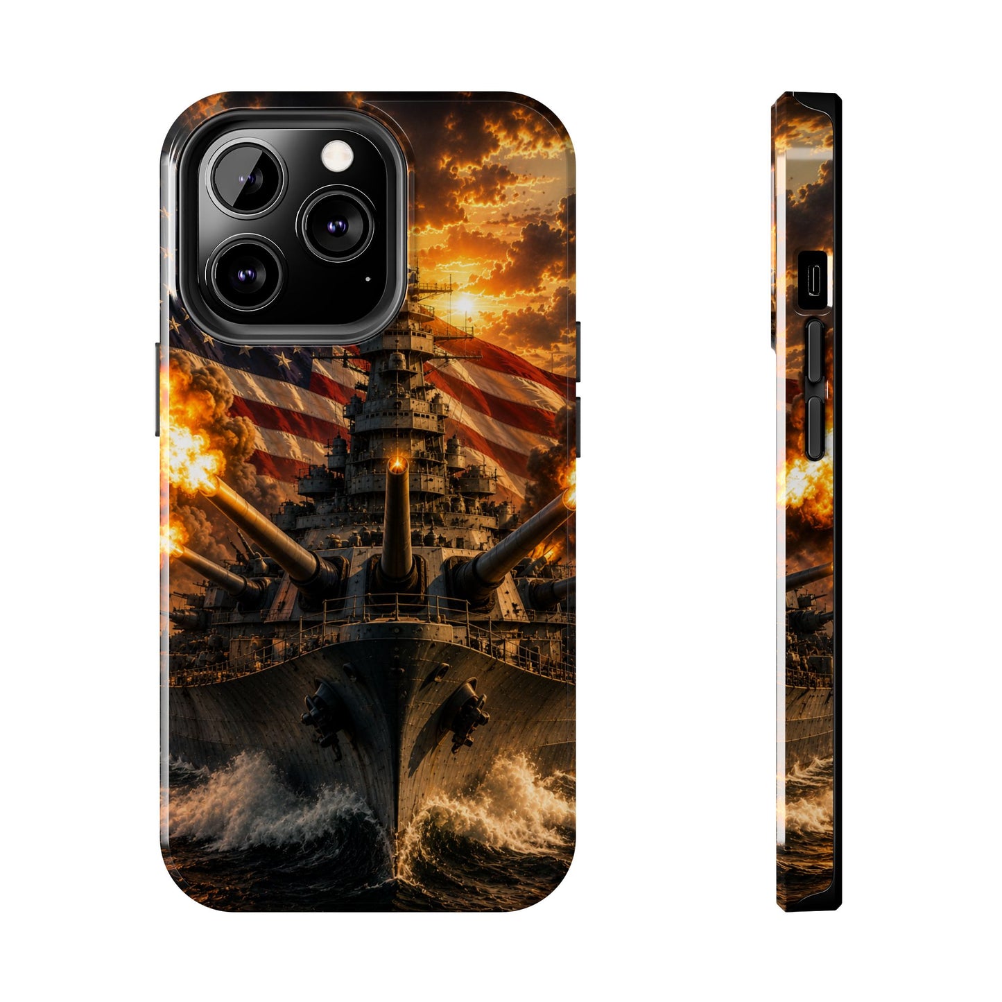 Battleship Flag Phone Case – Tough Patriotic Military iPhone Cover