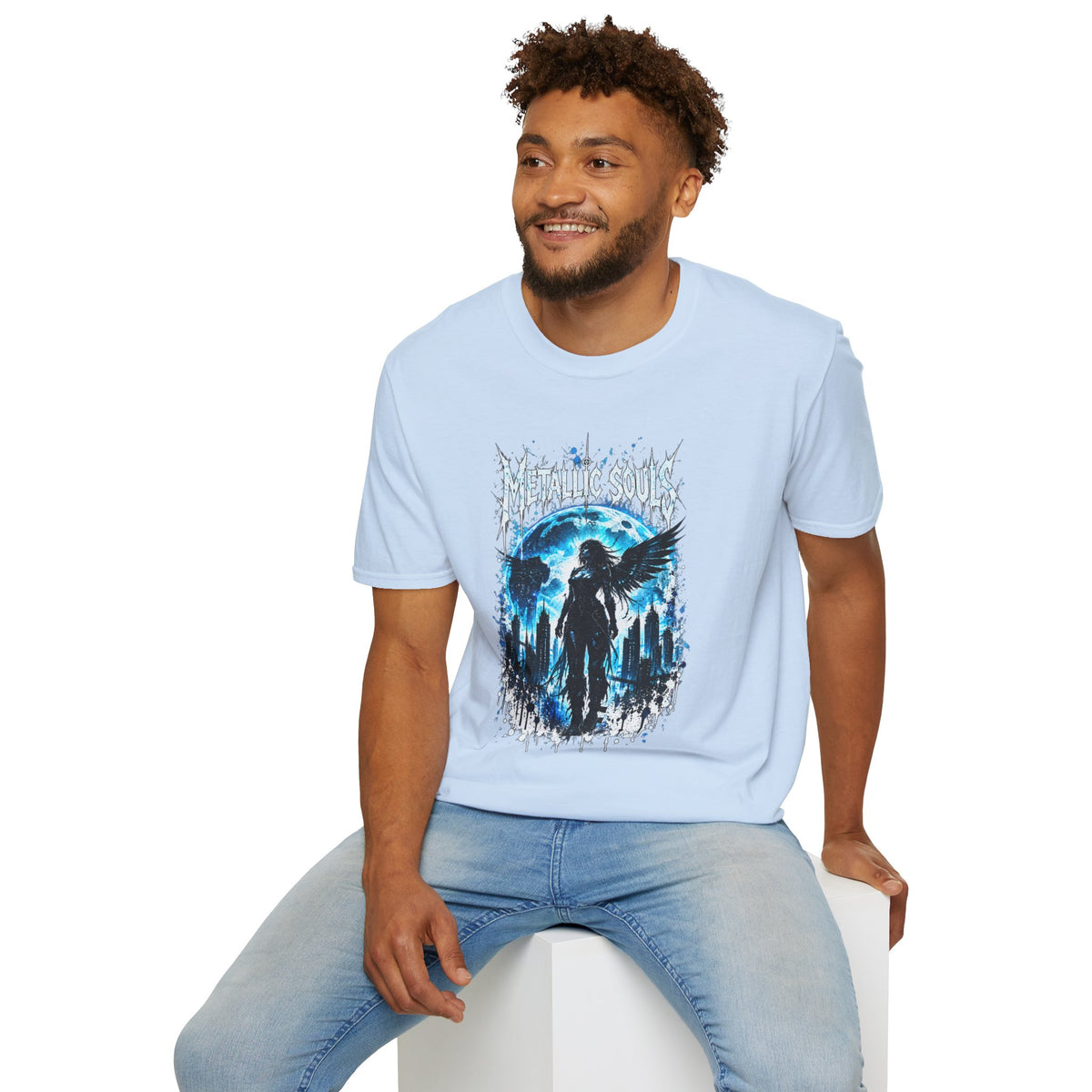Mystical Blue Raven Forest T-Shirt