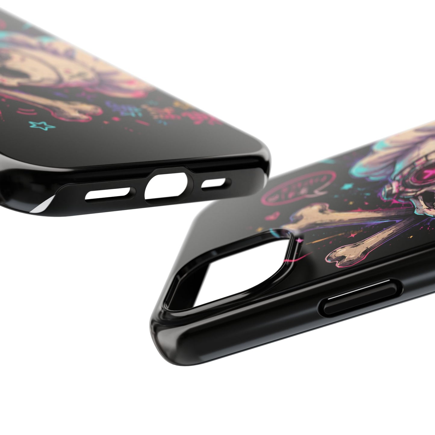 Skull & Crossbones Tough Phone Case — Neon Kawaii Punk Protection