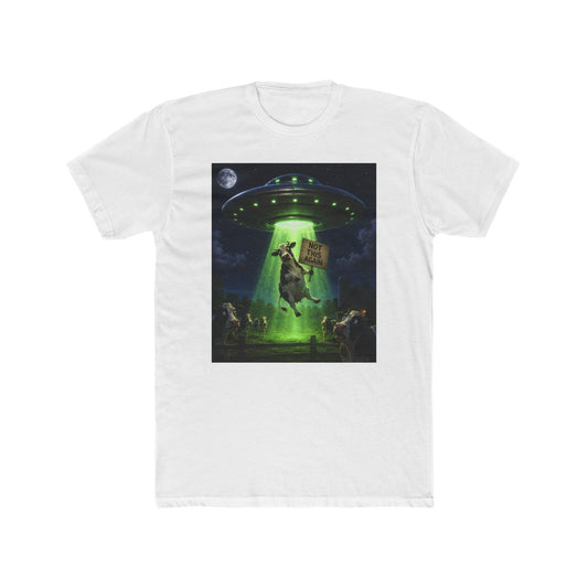 Alien Abduction Cow T-Shirt – "Take Me" Retro Sci‑Fi Tee
